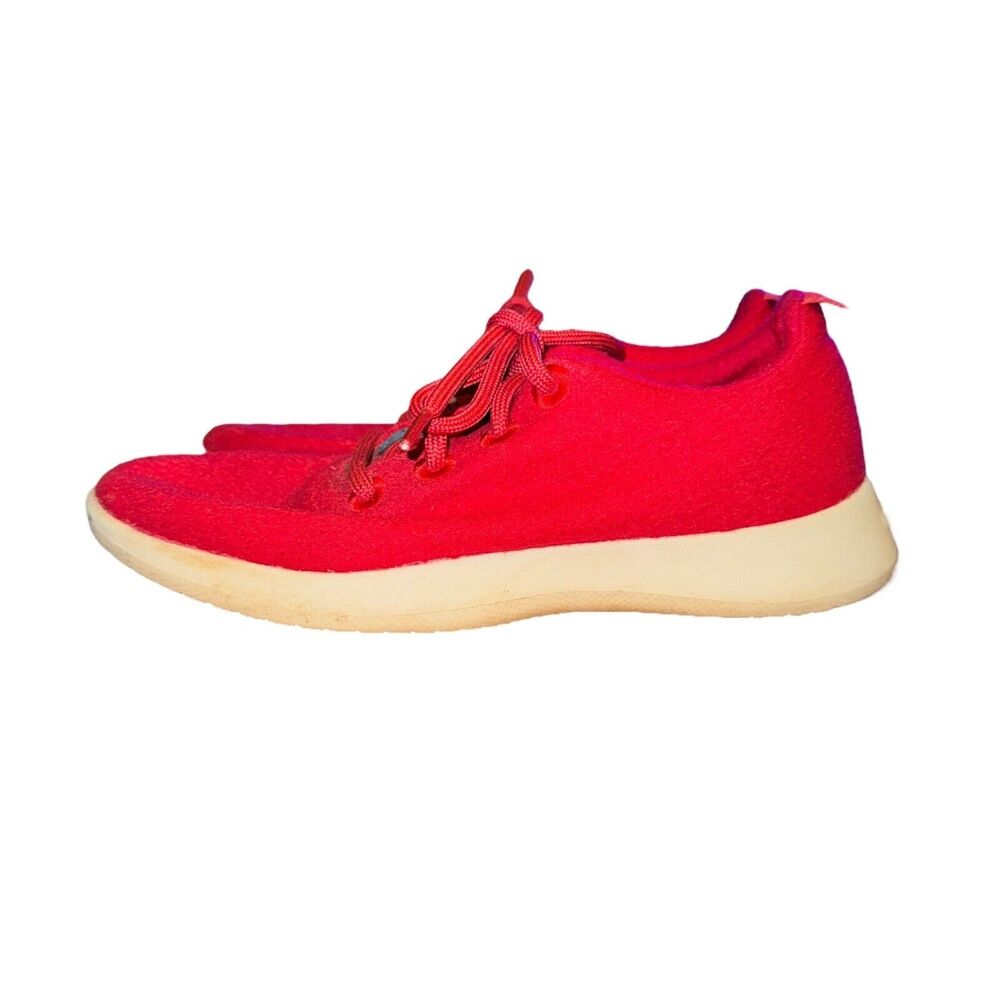 Allbirds Wool Runner Sneaker Women's Size 7 Tuke Marinara Red Cream Sole Shoe